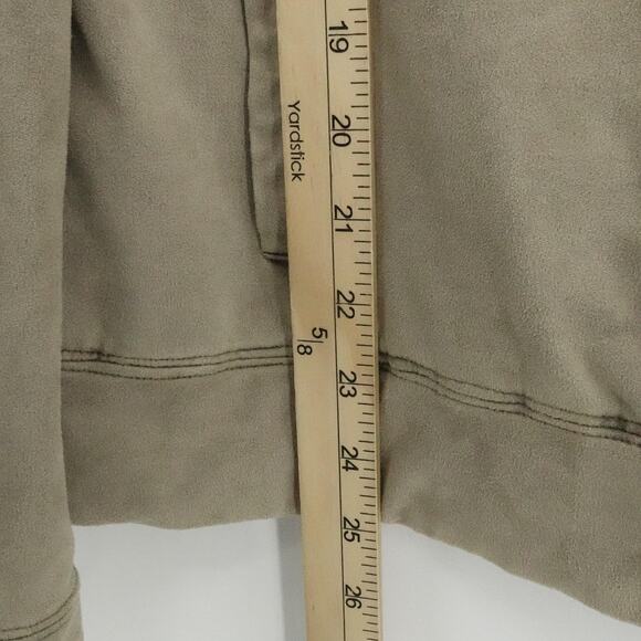 Marrakech Jacket Womens XL Taupe Moto Utility Style Full Zip Stretch Pockets New - Picture 14 of 16